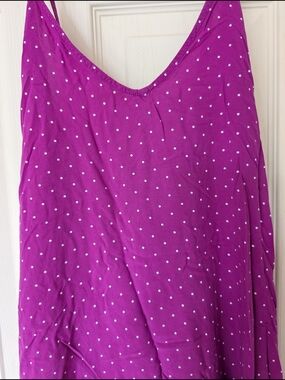 Old Navy Purple Polka Dot Maxi Dress XL